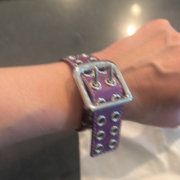 EUC! Coach Leather Grommet Bracelet - Picture 10 of 12